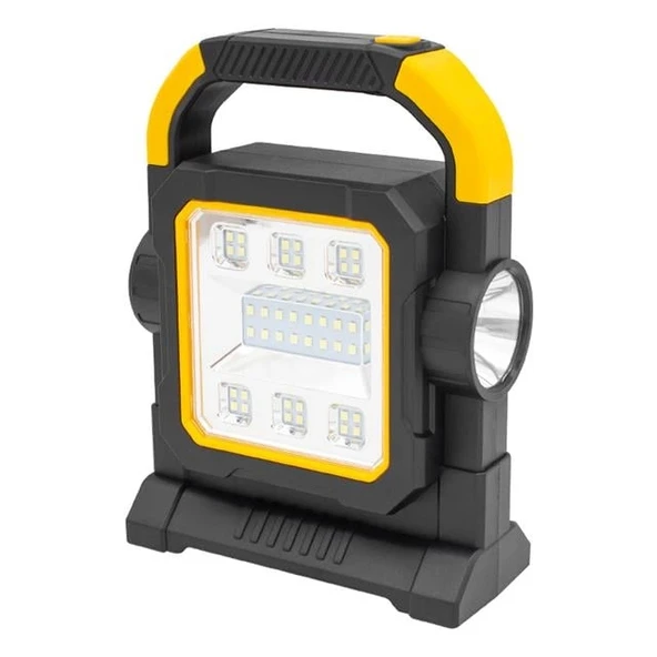 Powermaster HC-7078-D Üç Çalışma Modlu Şarjlı 32 SMD Ledli Taşınabilir Solar Panelli Lamba ürün görseli 1