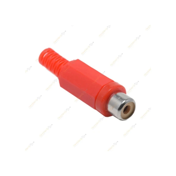 RCA DİŞİ JAK-RCA DİŞİ FİŞ - RCA TOS PLASTİK 10 ADET KIRMIZI ürün görseli 1