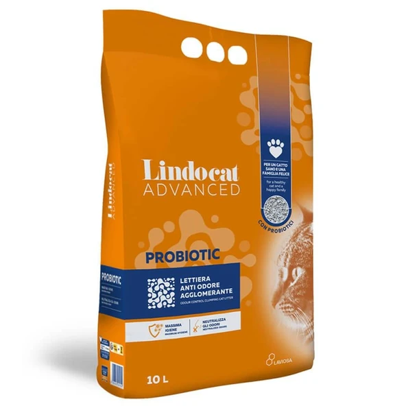 Lindocat Advanced Probiotic Bakteri Önleyici Topaklanan Kedi Kumu 10 Lt ürün görseli 1