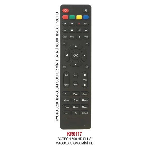 Botech Piko 500-Magbox Uydu Kumandası - SWAT KR0117 ürün görseli 1