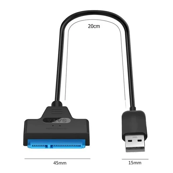 PowerMaster PM-6507 SSD HDD Sata Data TO USB3.0 2.5" Harddisk Kablo - Resim 4