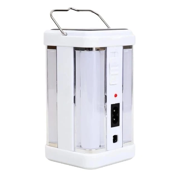 Powermaster PM-22402 Solar Panelli Şarjlı Kamp Feneri Masa Aydınlatma ve Işıldak Powerbank ürün görseli 1