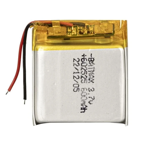 Powermaster 602525 3.7 Volt 600 Mah Lityum Polimer Pil ürün görseli 1
