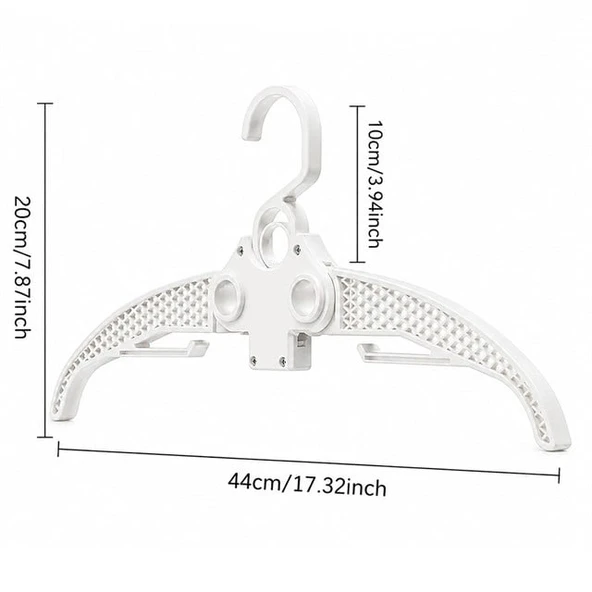 Sunup SN-37874 Katlanabilir Pratik Elbise Askısı - Resim 4