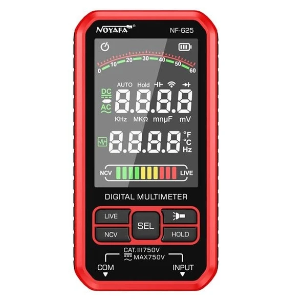 Noyafa NF-625 Renkli Lcd Ekran  Dijital Multimetre ürün görseli 1
