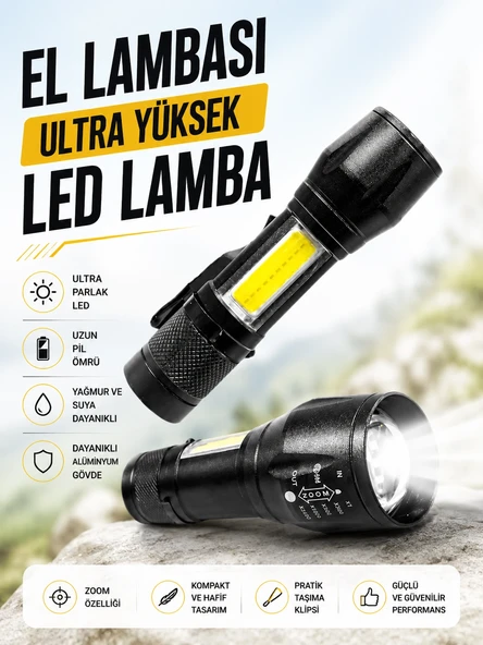 Hs-41 El Lambası Ultra Yüksek Led Lamba ürün görseli 1