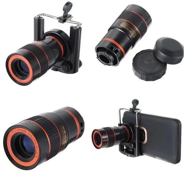 8X18 Zoom Teleskop Telefon Kamera Lensi Mini El Dürbünü ürün görseli 1