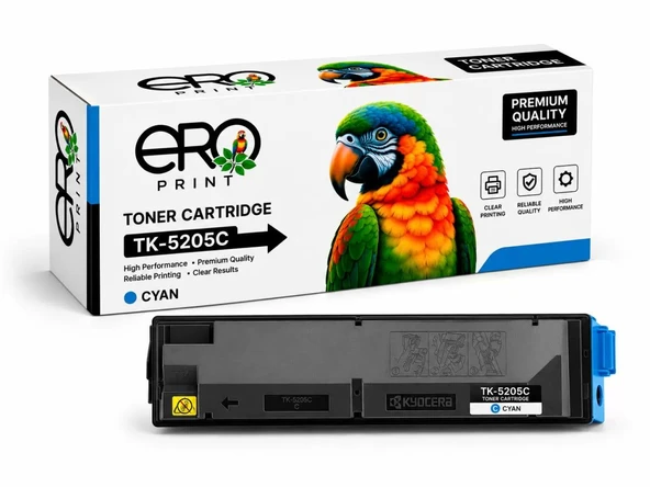 TK-5205C Kyocera TASKalfa 356ci Mavi Muadil Toner ürün görseli 1