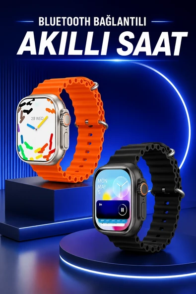 Akıllı Saat Arama Cevaplayan Bildirim Görme Yeni Nesil Bluetooth Bağlantılı ürün görseli 1