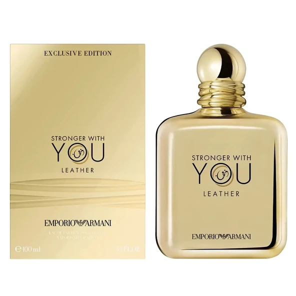 Emporio Armani Stronger With You Leather Edp 100 Ml Orjinal Kutulu ürün görseli 1