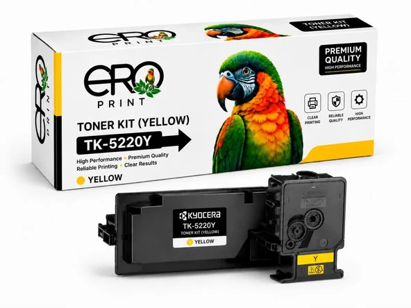 TK-5220Y Kyocera ECOSYS P5021cdw Sarı Muadil Toner ürün görseli 1