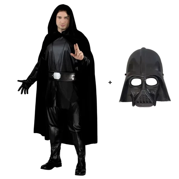 Star Wars Luke Skywalker Pelerini Yetişkin Ve Maskesi ürün görseli 1