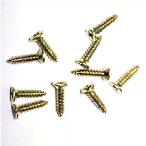 Klips, Menteşe, Ayak, Ağaç, Sunta Vidası 2,2x9,5mm - Sarı 100 Adet ürün görseli 1