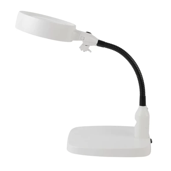 Masaüstü 10X Led Işıklı Büyüteç Okuma El Sanatları Onarım Büyüteç 7765 ürün görseli 1