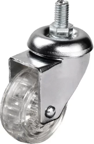 Hts 302 - 50x20 mm Şeffaf Makaralı Vidalı Teker ürün görseli 1