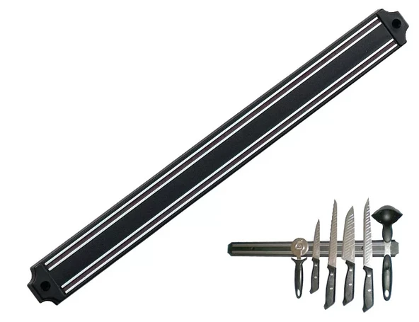 Mıknatıslı Bıçak Tutucu Stand - 49 cm, Siyah ürün görseli 1
