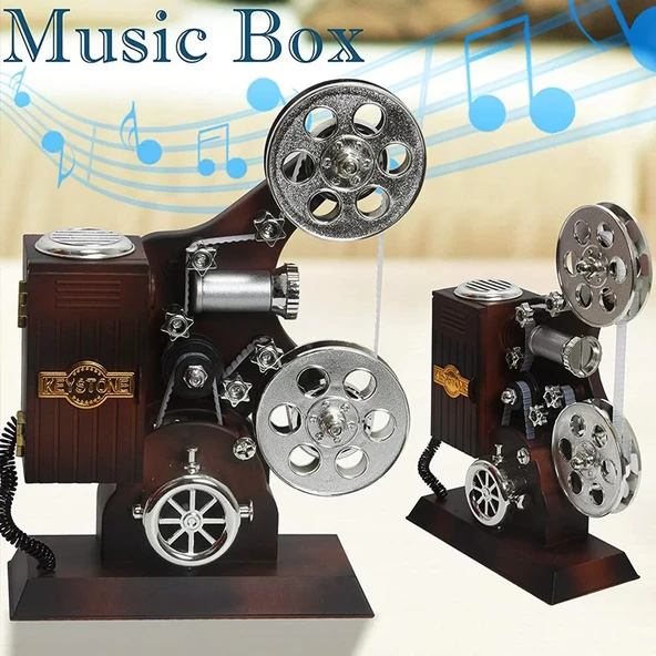 Film Makinesi Görünümlü Müzik Kutusu ürün görseli 1