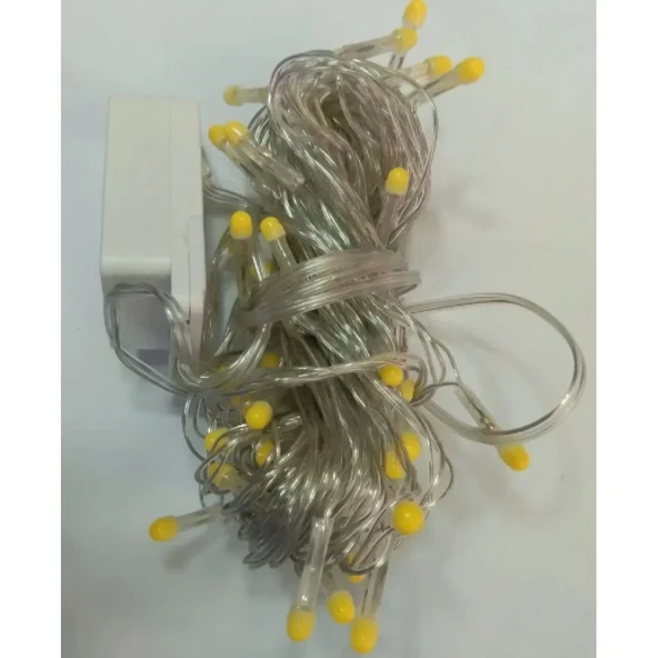 10 M 100 Led Damla Uçlu Led Işık Gün Işığı Şeffaf Kablo ürün görseli 1