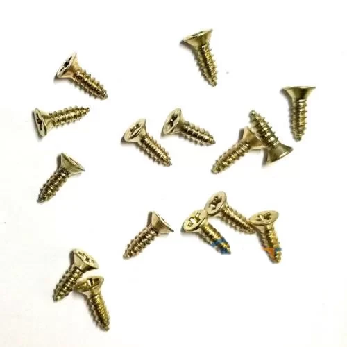 Klips, Menteşe, Ayak, Ağaç, Sunta Vidası 2,2x7,5mm - Sarı 100 Adet ürün görseli 1