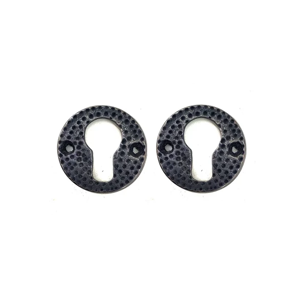 Antika Tarz Dekoratif Pirinç Oda Kilit Rozeti - 49mm, Oksit ürün görseli 1