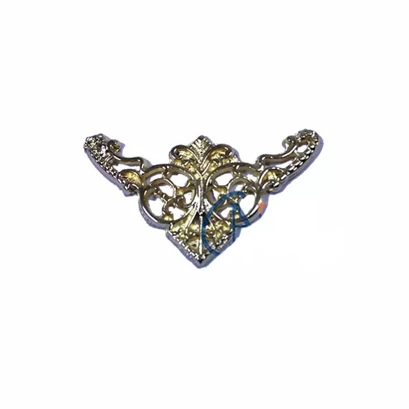 Dekoratif Köşe Süsü, Köşelik - Küçük, 19x34mm, Sarı, 1 Adet ürün görseli 1