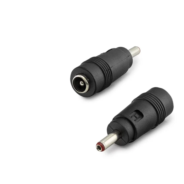 Notebook Adaptör Ucu Çevirici 3.5*1.35 (M) To 5.5*2.5 (F) 10Lu Paket Siyah HDX1314 ürün görseli 1
