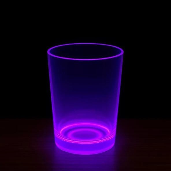 PartyGlow Neon Mor Bardak 8.5 x 10.5 cm ürün görseli 1