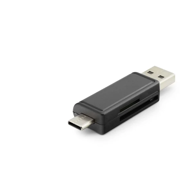 Card Reader Usb + Type-C Mıcro Sd Siyah HDX7026 ürün görseli 1