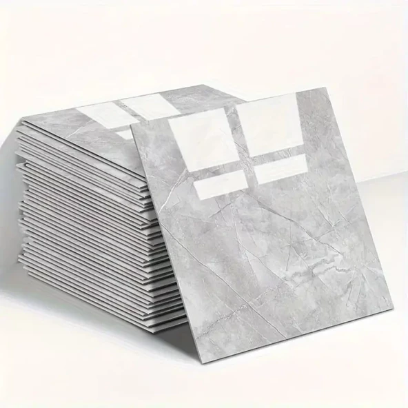 Mermer Desen Duvar Sticker Gri 30 x 30 Cm 1 Adet ürün görseli 1