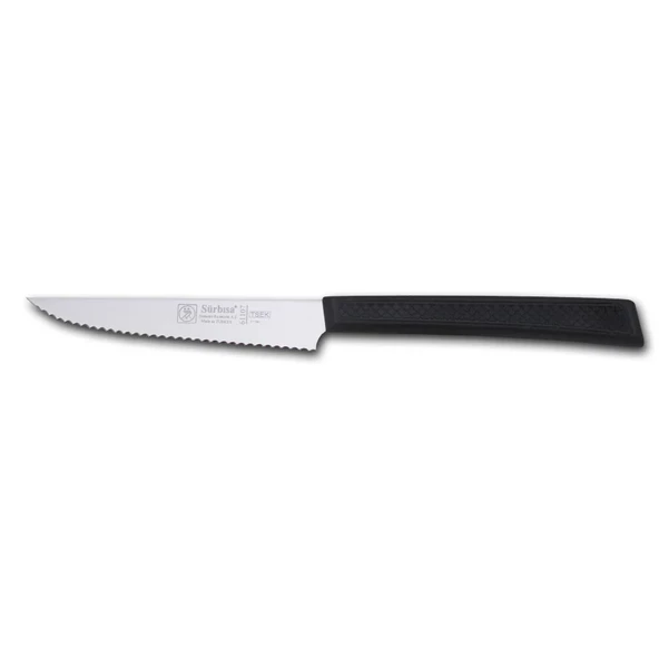 61107 - Sürmene Lazerli Tırtıklı Biftek / Steak Bıçağı 12 cm ürün görseli 1