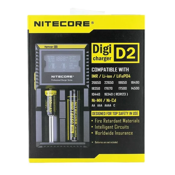D2 Digi Charger Li-ion / NI-CD / NI-MH / LifePO4 Dijital Pil Şarj Cihazı ürün görseli 1