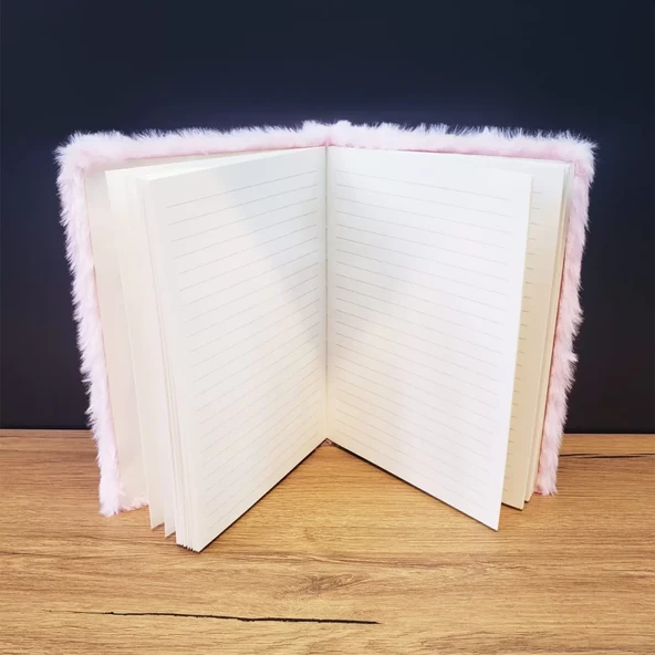 Love Tasarımlı Peluş Defter - Resim 2
