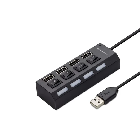 Usb Hub 4*Usb Siyah HDX7008 ürün görseli 1