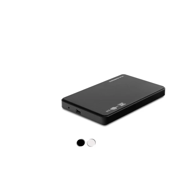 Hdd Kutu Usb2.0 Plastik Sata 2.5" Siyah - Beyaz HDX1757 ürün görseli 1