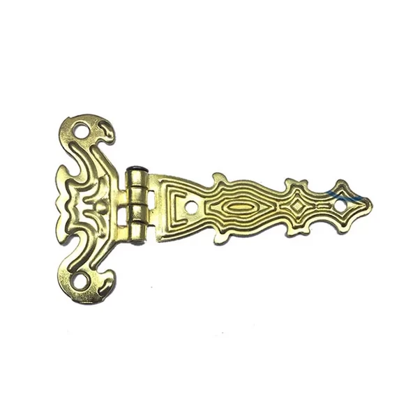 Dekoratif, Sac Tek Kuyruklu Menteşe - 40x68 mm, Küçük, Sarı, 1 Adet ürün görseli 1