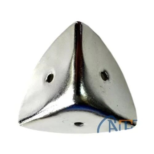 Dekoratif, Kutu, Sandık Köşesi - 45x28 mm,Büyük, Nikel, 1 Adet ürün görseli 1