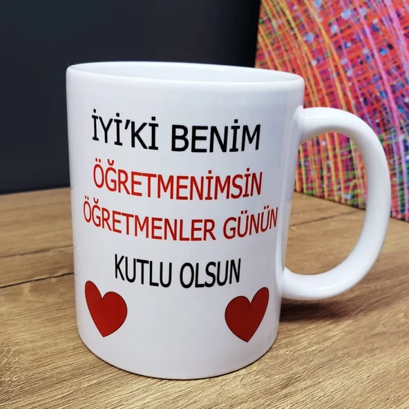 Öğretmene Hediye Kupa Bardak ürün görseli 1