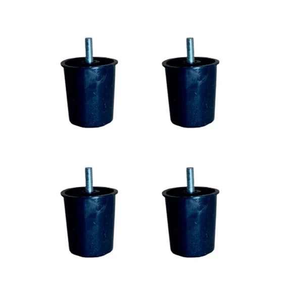 Baza Plastik Ayak - 58MM - Siyah M.3/8 HKS277 - 4 Adet ürün görseli 1