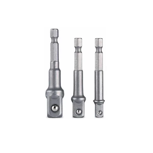 Hex Plus Lokma Adaptörü 3 Parça Set 1/4-3/8-1/2 MM DMX4712 ürün görseli 1