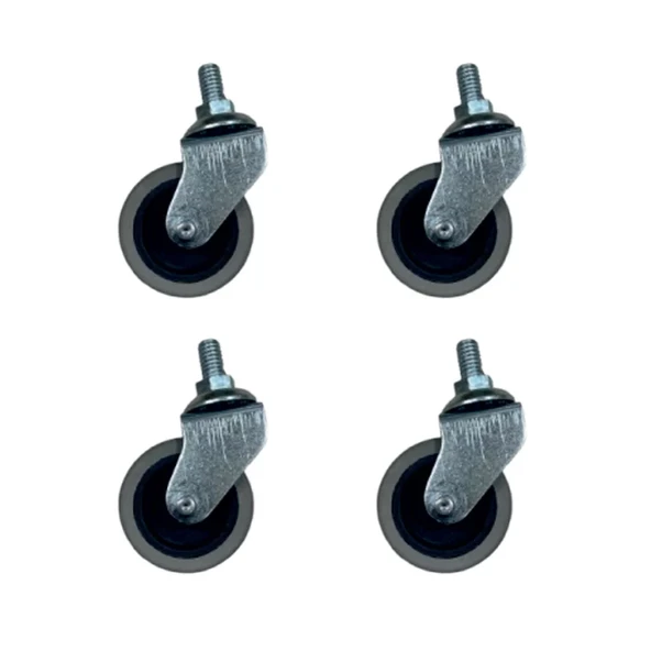 Furç Vidalı Bilyalı Teker - 20x50 - Gri HKS178 - 4 Adet ürün görseli 1
