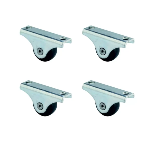 Furç Sabit Teker - 20MM - Siyah HKS226 - 4 Adet ürün görseli 1