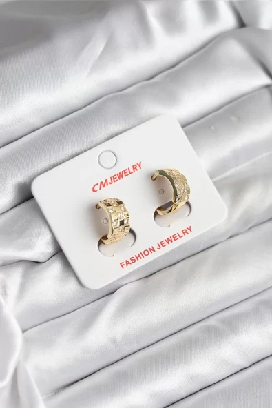 14K Gold Renk Kaplama CM Kadın Küpe - TJ-BKP11414 ürün görseli 1