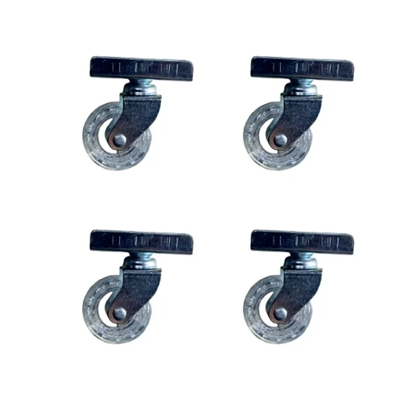 Furç Uzun-Sunta Bilyalı Teker - 20x50 - Şeffaf - 18MM HKS189 - 4 Adet ürün görseli 1