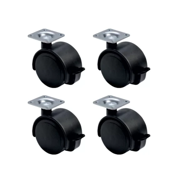 Büyük Plastik Tablalı Frenli - 50MM HKS128 - 4 Adet ürün görseli 1