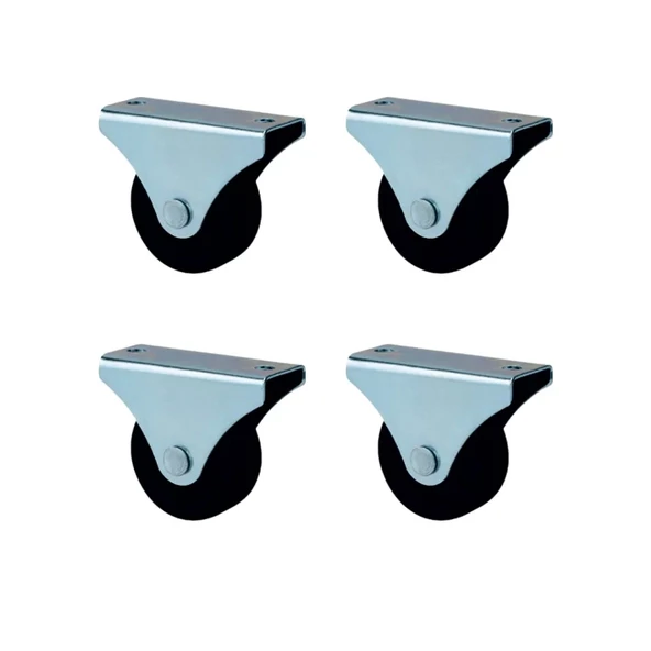 Furç Sabit Teker - 56MM - Siyah HKS231 - 4 Adet ürün görseli 1