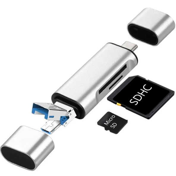 ZR825 Type-C Usb 3 İn 1 Card Reader ürün görseli 1