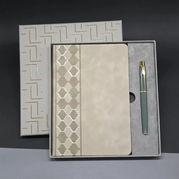 Deri Defter Ve Kalem Set ürün görseli 1