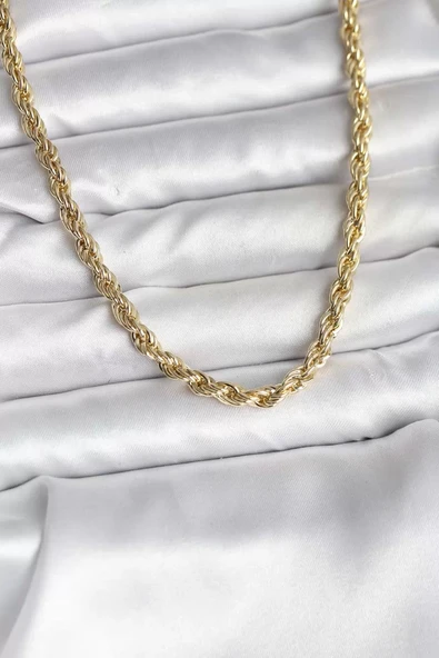 14K Gold Renk Kaplama Burgu Model CM Kadın Kolye - TJ-BKO10729 ürün görseli 1