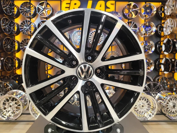 4 Adet VOLKSWAGEN ORIJINAL 7*17 5*112 ET54 57.1 BLACK MACK JANT REVİZE EDİLMİŞ (Takım) ürün görseli 1