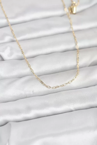 CM 14K Gold Renk 60 cm Zincirli Kadın Kolye - TJ-BKO10944 ürün görseli 1